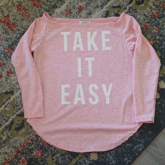 LAST ONE! Lounge Long Sleeve Off the Shoulder Top size Small - Picture 4 of 4